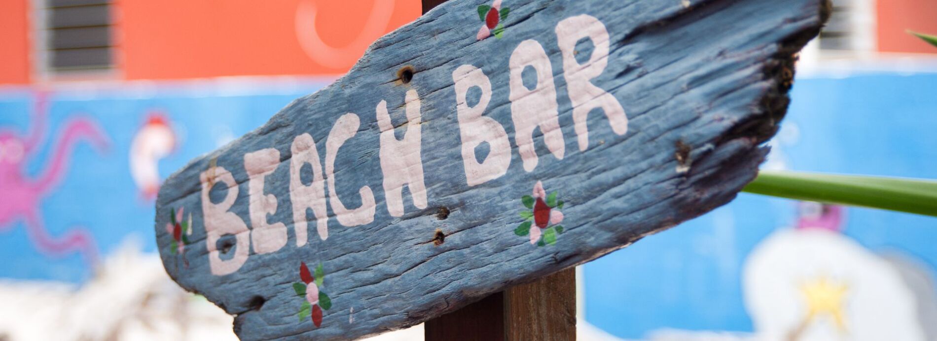 Beach bar sign